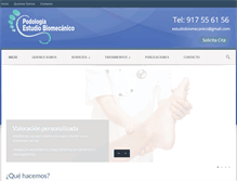 Tablet Screenshot of clinica-podologica.com